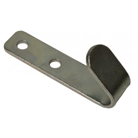 Plochý Zinkový Hák 65x15x2mm Rozteč Otvorů 20mm