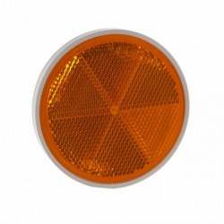 Odrazka Okrúhla Oranžová Fi 75mm Samolepiaca