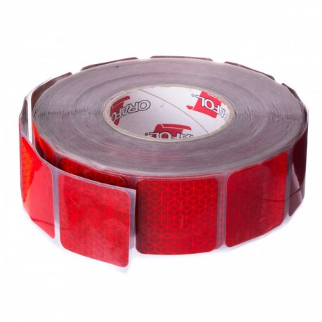 Červená Reflexní Páska, V Segmentech, Šířka 5 Cm, Cena Za 1 Běžný Metr