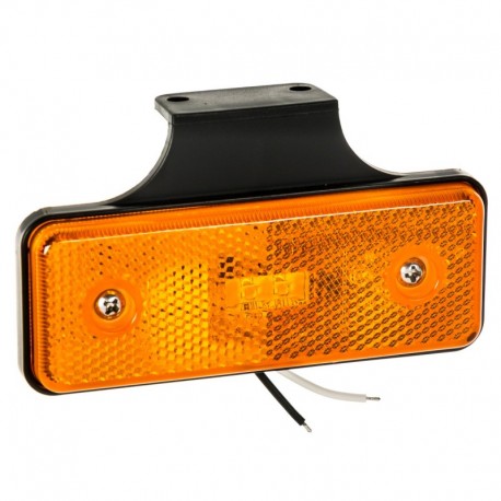 Obrysové Svetlo 2 Led Oranžové Ip67 115x65x32mm 12v 24v