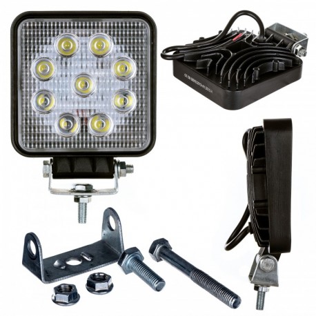 Pracovní Světlo Halogenová Led 27w 9x3w 12v 24v