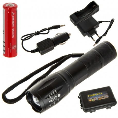 Cree Xm-L Led Taktická Svítilna