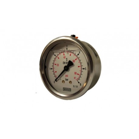 Tlakomer Fi 63 Bsp 1/4" Zadný Rozsah 0-6 Bar Wika