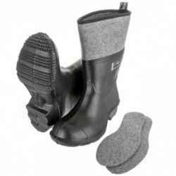 Gumové Plstené Čižmy Eva Rancho Black 44