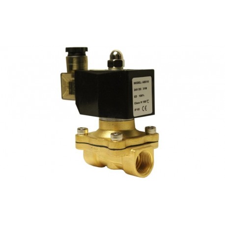 Elektroventil 1/2" 24V DC Nc s elektromagnetem a zástrčkou