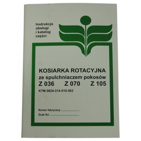 Rotační sekačka katalog Z036 Z070 Z105
