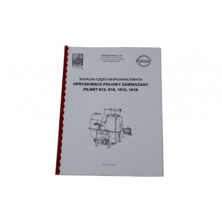 Katalog dílů Postřikovač Pilmet 815 818 1015 1018