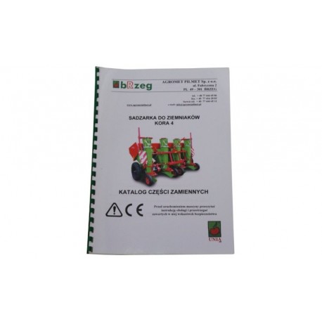 Katalog dílů Kora 4 sekačka