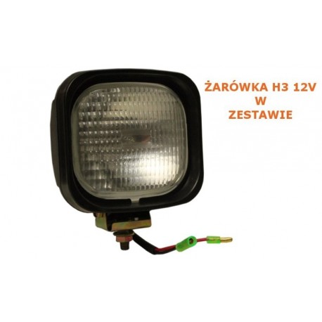 Halogénová žiarovka štvorcová so žiarovkou H3 12v 55w