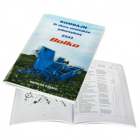 Katalog dílů sklízeče brambor Bolko Z543