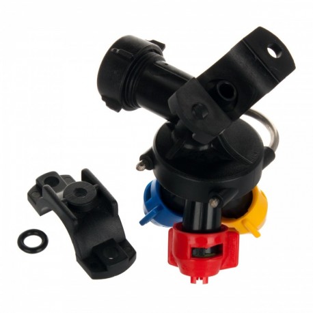 Trojitá hlava Držiak trysky postrekovací pre rúrku 32mm Fi 10 System Rau Proline