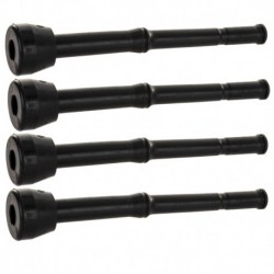 Gumová stonka čierna Fi 12mm model Harmony 4ks.