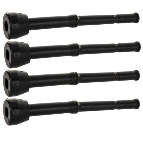 Gumová stonka čierna Fi 12mm model Harmony 4ks.