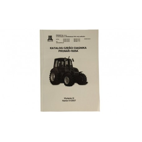 Pronar 1025a Katalog náhradních dílů