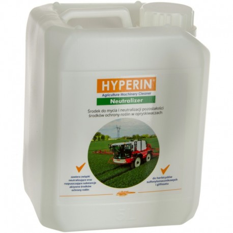 Hyperin Neutralizátor 5kg Přípravek na mytí a neutralizaci přípravků na ochranu rostlin v postřikovačích.