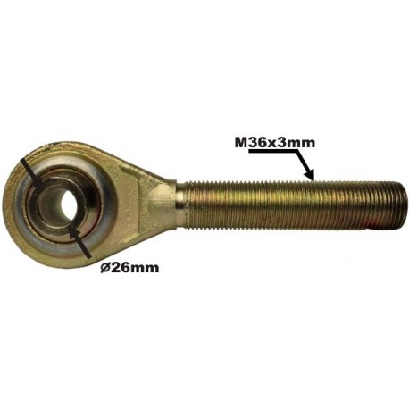 Spojovací hlava kat. 2 Levý závit M36x3 26mm