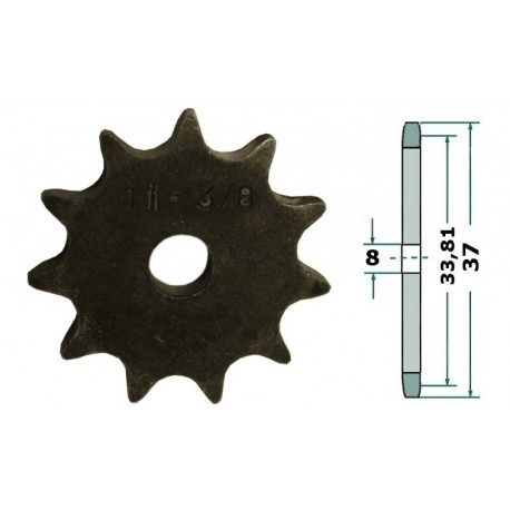 Řetězová kladka 06b-1 Z-11 37mm 8mm