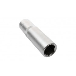 Kľúč nástrčný Cr-V oceľový 6bodový 1/2" 15mm predĺžený