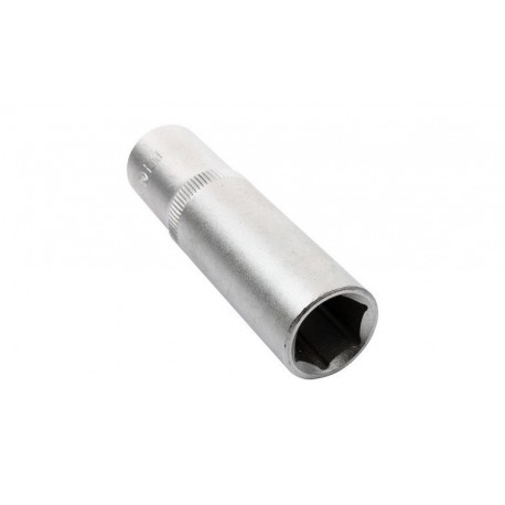 Kľúč nástrčný Cr-V oceľový 6bodový 1/2" 15mm predĺžený