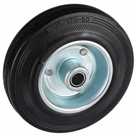 Kovové gumové kolečko s objímkou 125 mm