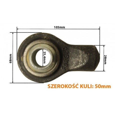 Koncovka Třetí Bod Fi 25,4 mm