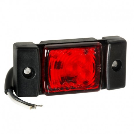 Predné obrysové svetlo 3 LED 12v 24v červené Horpol