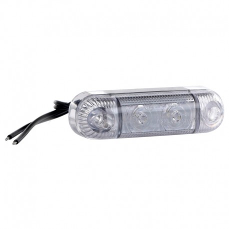 Přední obrysová svítilna Led W61 12v 24v Bílá