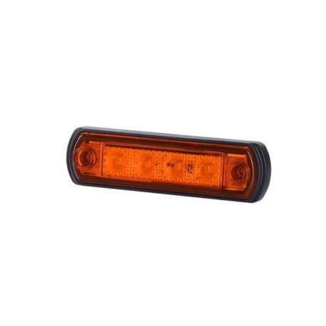 Obrysové světlo 4 LED 12v 24v oranžová na gumové základně Horpol