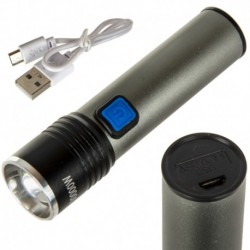 Led svietidlo Xml-T6 Usb nastaviteľný zoom dobíjacia batéria super výkonná