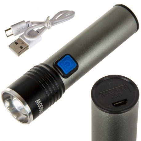Led svietidlo Xml-T6 Usb nastaviteľný zoom dobíjacia batéria super výkonná