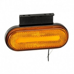 LED značkové svetlo Príves Zadný Kombinácia 12V 24V Ľavá pravá poloha indikátora zastavenia12v 24v 120x45mm E9 oranžová
