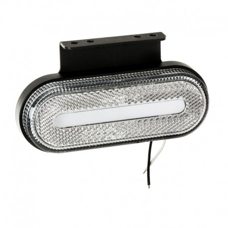 LED značková světlo Přívěs Zadní Kombinace 12V 24V Levá pravá poloha indikátoru zastavení12v 24v 120x45mm E9 bílá