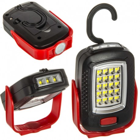 Dílenské svítidlo 24 LED s magnetem 210x60mm 3xr6