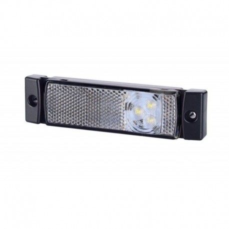 Obrysové světlo 3 Led 12v 24v s reflektorem bílé Horpol