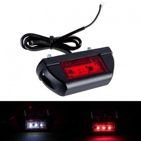 Přední 3-LED obrysové světlo 12v 24v bílo-červené Horpol