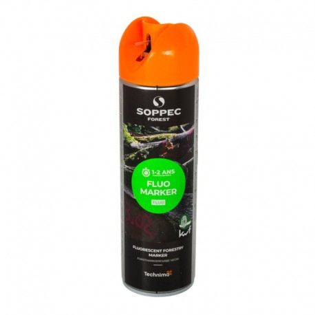 Oranžová fluorescenčná farba v spreji na označenie stromov 500 ml Soppec Fluo