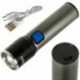 Led svietidlo Xml-T6 Usb nastaviteľný zoom dobíjacia batéria super výkonná