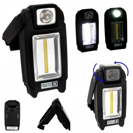 Bateriová ruční led svítilna s pogumovaným krytem IP40