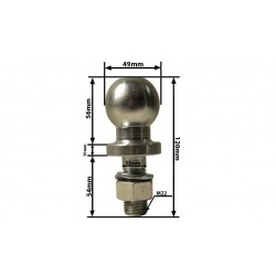 Ťažné zariadenie K50 M22 pre príves