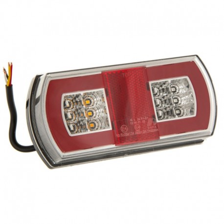 Zadné svetlo ľavé LED Glo-Trac E4 12v 24v