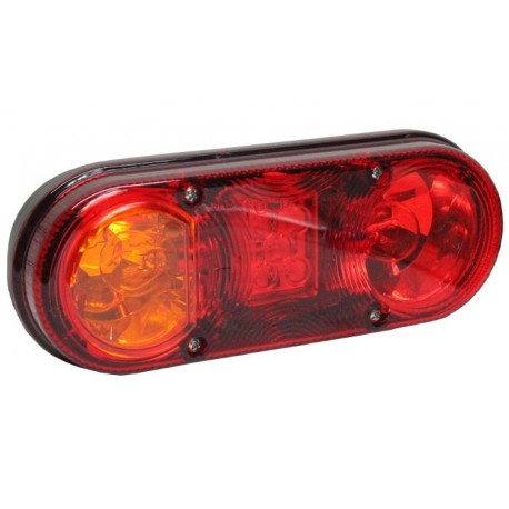 Led zadní sdružená svítilna 12v 24v levá s osvětlením SPZ LED obrysové světlo Horpol