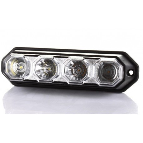 Přední dvoufunkční svítilna 4 Led 12v 24v Horpol