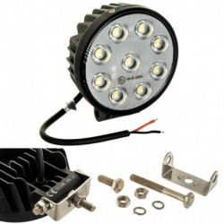 Pracovní světlo 36 Led 36w IP68 kulatá vodotěsná