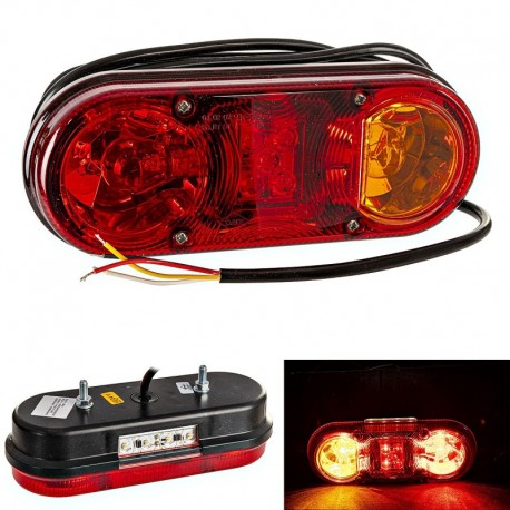 LED kĺbové zadné svetlo 12v 24v pravé s osvetlením ŠPZ LED pozičné svetlo