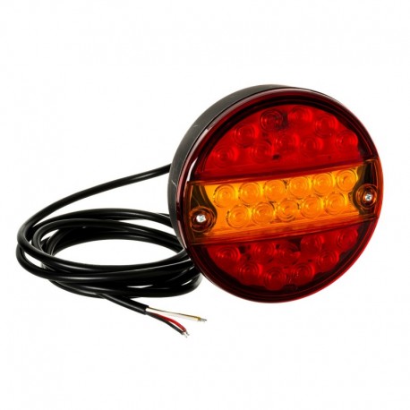 Led kulaté zadní světlo 12v 24v E20 WAS