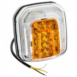 Přední led montážní světlo 12/24v Ip66 108x102mm W169rr