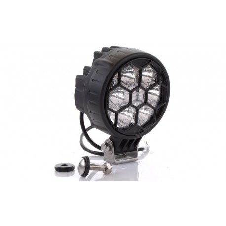 Pracovní světlo Led 12v 24v s mřížkou 1500lm kulatá Wesem