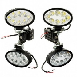 Sada pracovních světel 32 led 96w 1800lm 12v 24v boční držák pravý levý