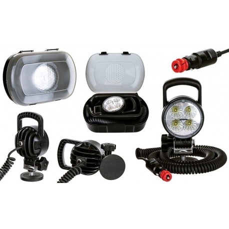 Led pracovní světlo 12v 24v spirálová šňůra 8m 1000lm