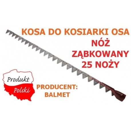 Sekačka na sečení s jezdeckými činkami zubaté nože 1,8m Balmet 5034020051